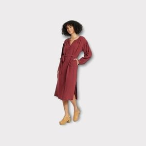 NWT Women's Universal Thread Shirt Dress Orleans Red Size Large